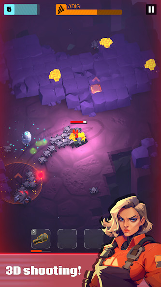 Dig Raid: galactic survivor(Unlimited Currency) screenshot image 3_playmods.net