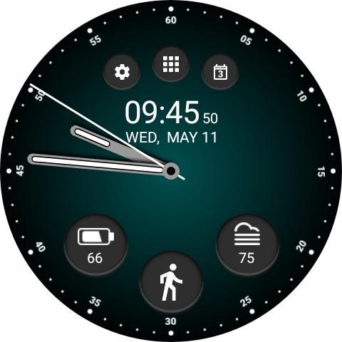Black Classic Watch Face_playmods.net