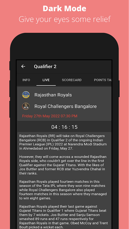 CricRed - Cricket Live Score_playmods.net