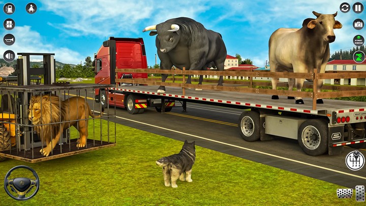 US Truck Driving Animal games_playmods.net