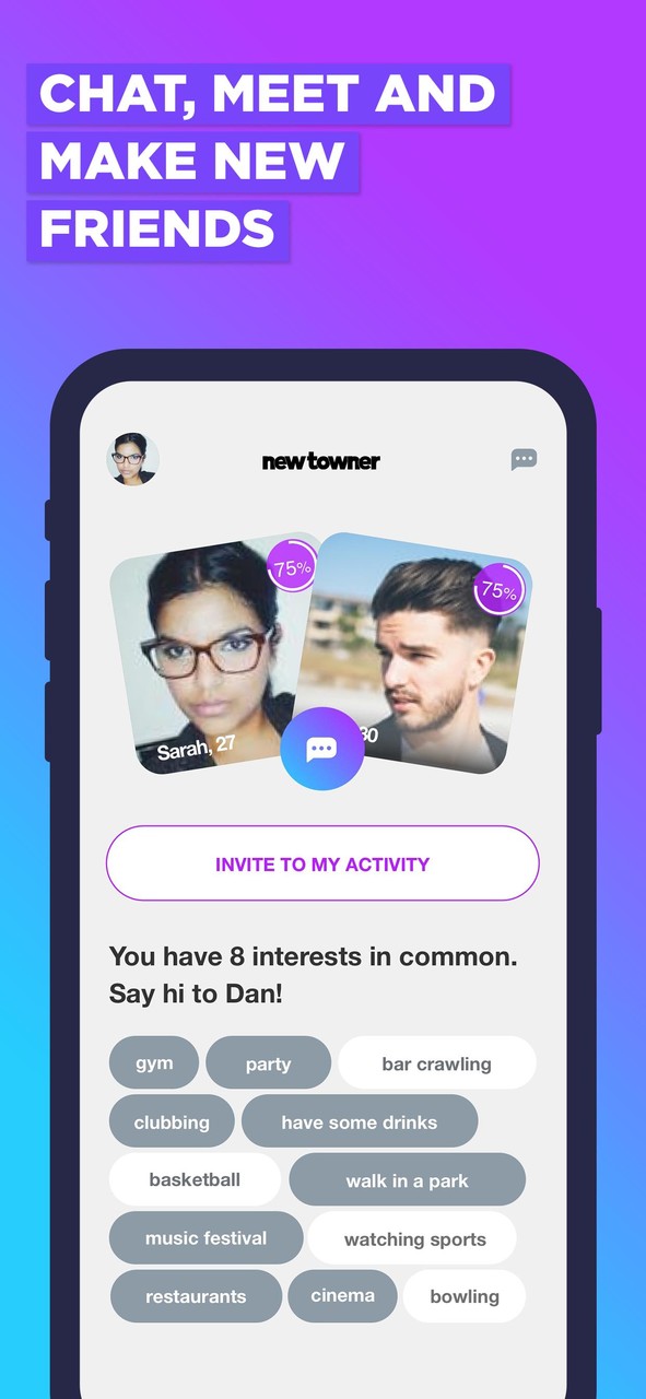 NewTowner: Meet People Nearby_playmods.net