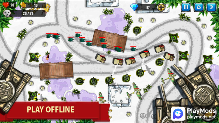 TD - War Strategy Game(MENU MOD) screenshot image 4_playmods.net