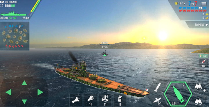 Battle of Warships: Online(Unlimited Money) screenshot image 4_playmods.net