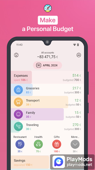 1Money: expense tracker budget(No Ads) screenshot image 3_playmods.net