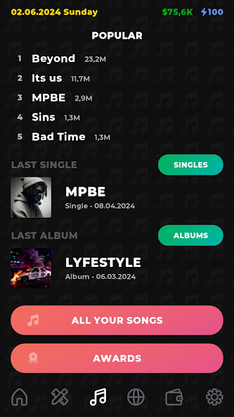 Rapper Life Simulator(Unlimited Resources) screenshot image 3_playmods.net