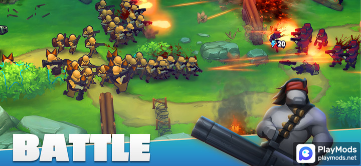 GUNS UP! Mobile War Strategy(Unlimited money) screenshot image 1_playmods.net