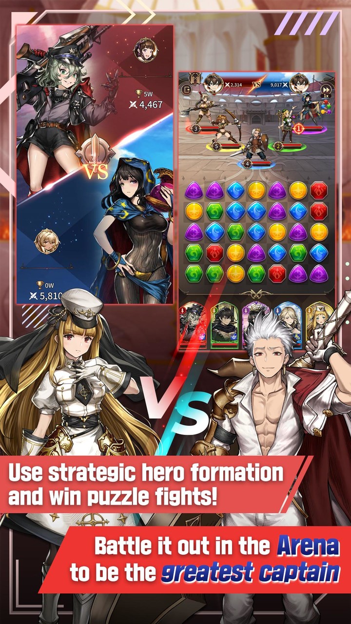 Brave Nine&Puzzle - Match 3_playmods.net