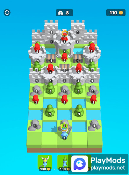 Castle Puzzle(The enemy is stationary) screenshot image 1_playmods.net