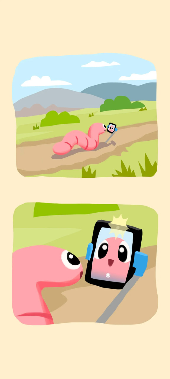 Selfie Worm(NO ADS) screenshot image 1_playmods.net