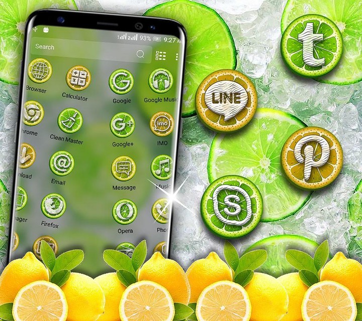 Lemon Launcher Theme_playmods.net