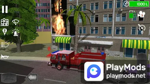 Fire Engine Simulator(Unlimited Money) screenshot image 4_playmods.net