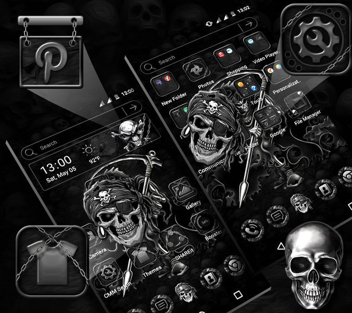 Skull Devil Launcher Theme_playmods.net