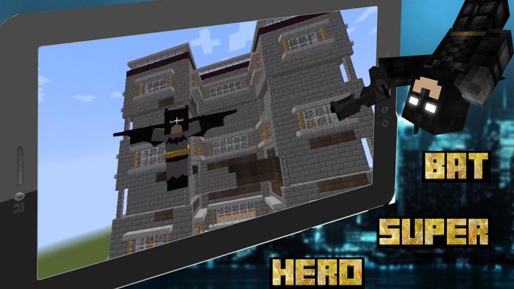 Bat Superhero Mod Skins Addon_playmods.net