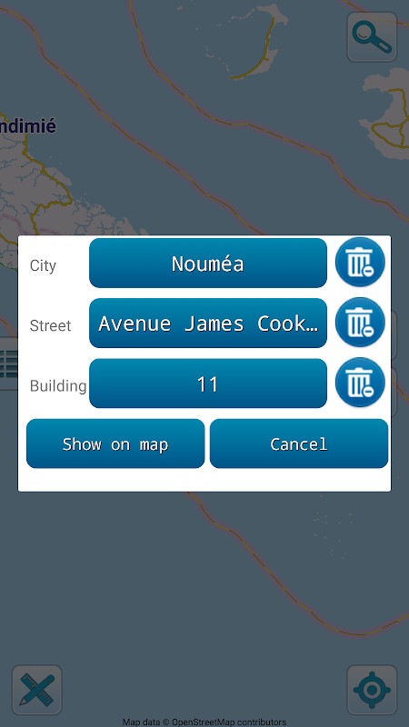 Map of New Caledonia offline_playmods.net