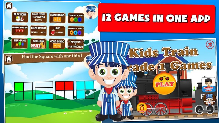 Kids Train Games for 1st-Grade_playmods.net
