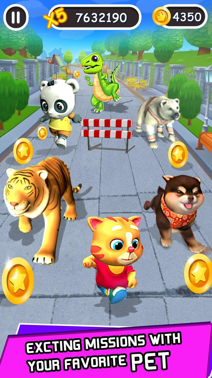 Pet Run Fun Race Running Games_playmods.net