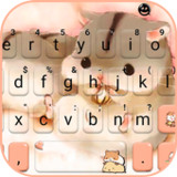 Cute Furry Hamsters Keyboard Theme_playmods.net