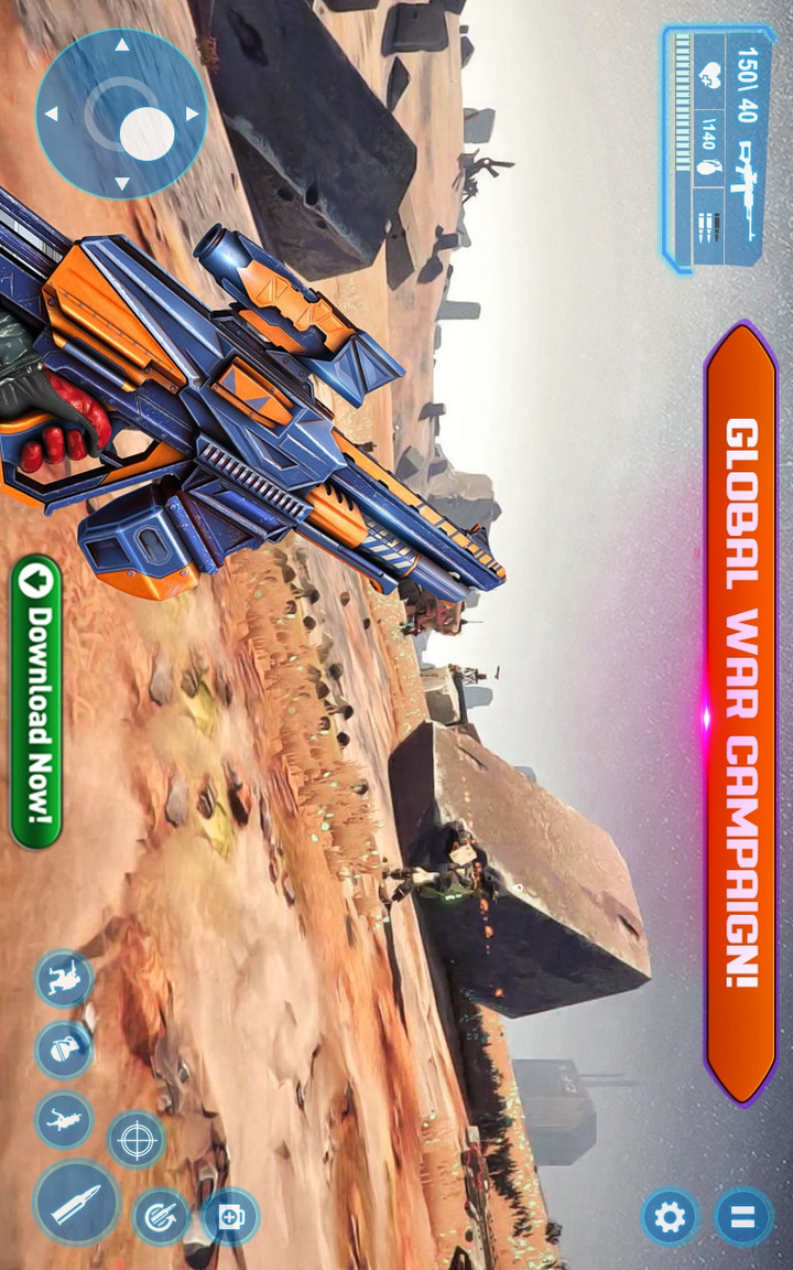 Sci-Fi Cover Fire – 3D Offline Shooting Games(MOD)_playmods.net