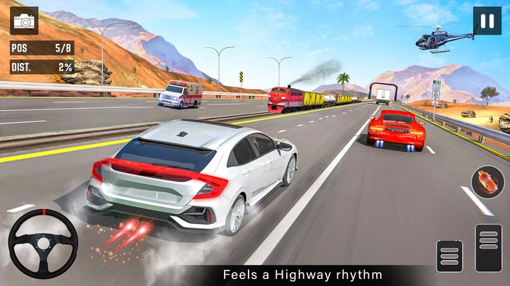 Highway Police Car Racing & Ambulance Rescue_playmods.net