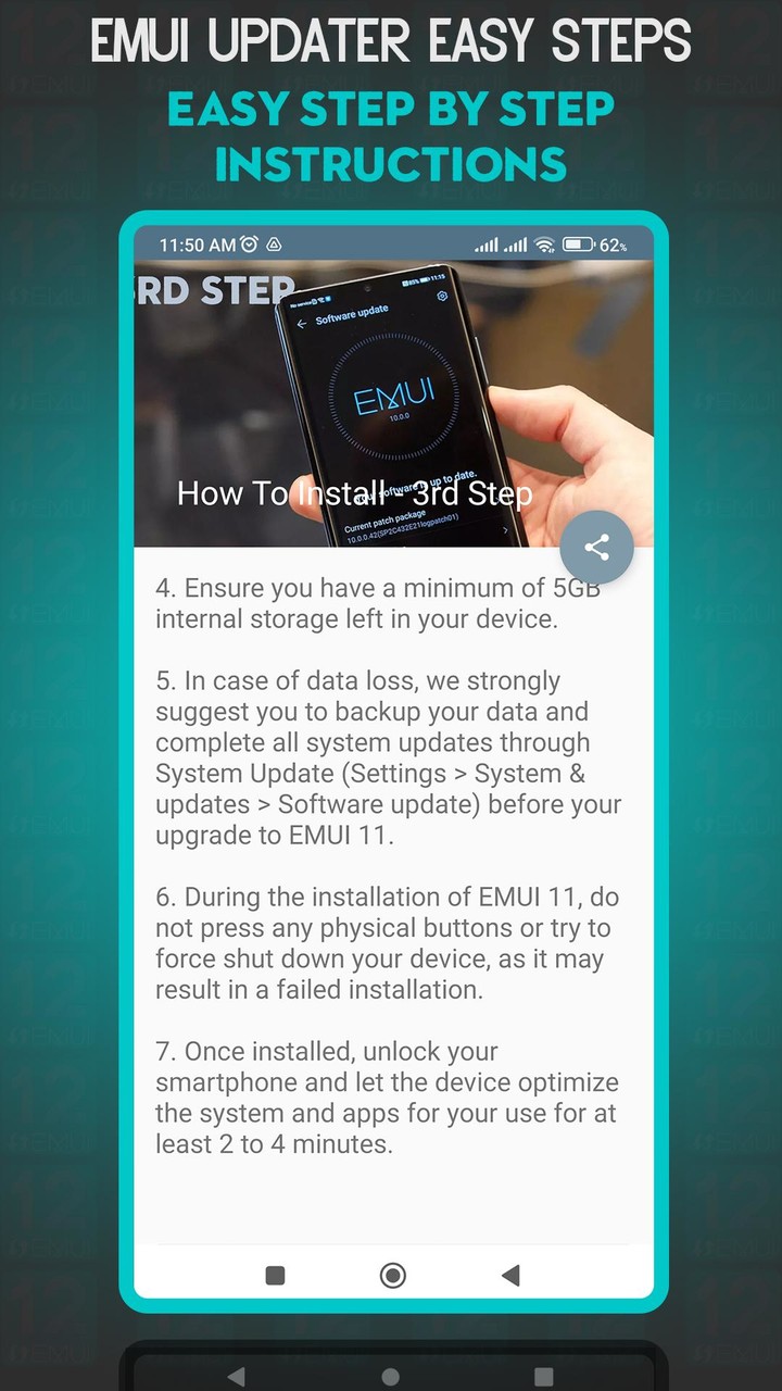 EMUI Updater Easy Steps_playmods.net