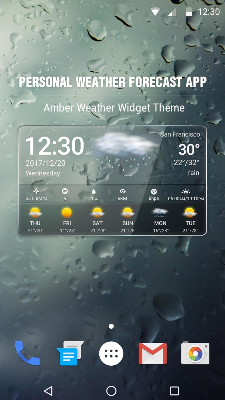 Transparent Weather & Clock App 2018_playmods.net