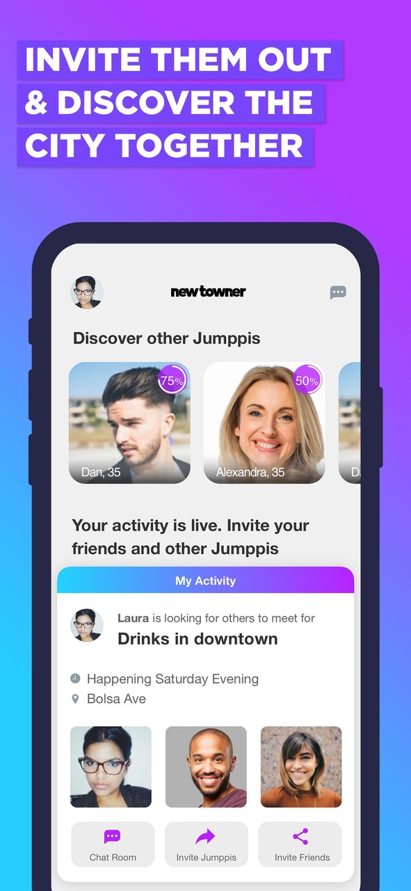 NewTowner: Meet People Nearby_playmods.net