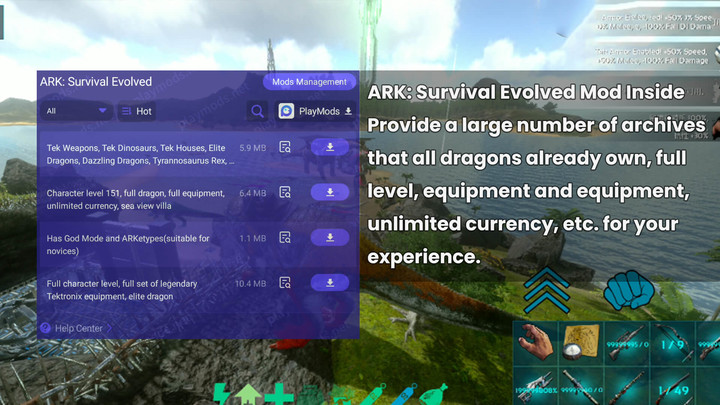 ARK: Survival Evolved(Mod Inside/Recommend) screenshot image 1_playmods.net