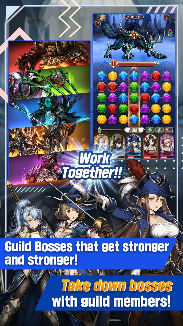 Brave Nine&Puzzle - Match 3_playmods.net