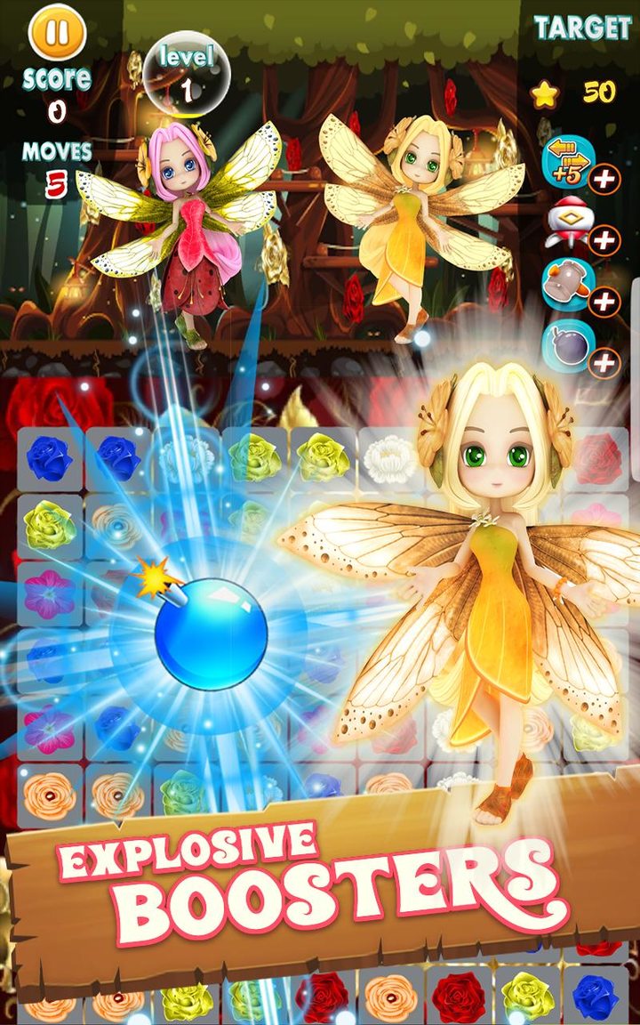 Flowers Blast - flower games_playmods.net