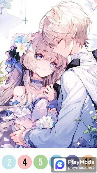 Anime Color by Number(No Ads) screenshot image 4_playmods.net