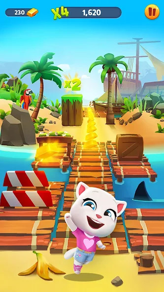 Talking Tom Gold Run(Unlimited Currency/hack) screenshot image 2_playmods.net