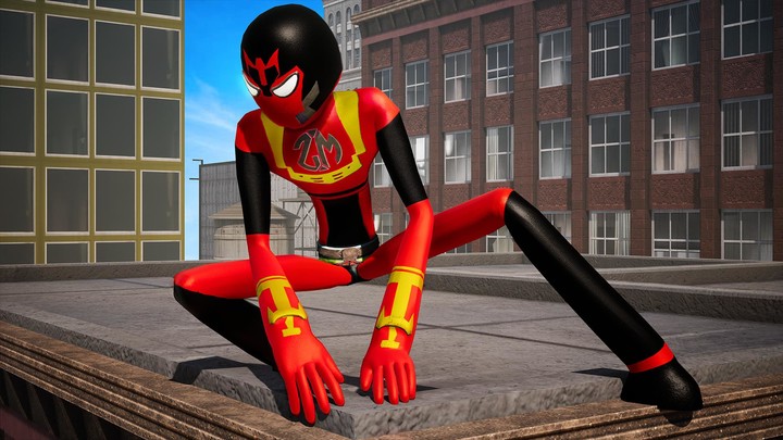 Spider Stickman Rope City Hero_playmods.net