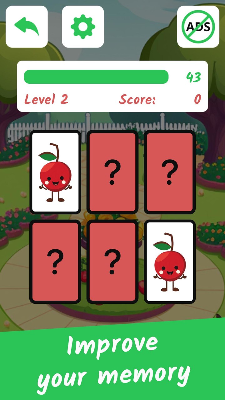 Kids Memory Game: Fruits_playmods.net