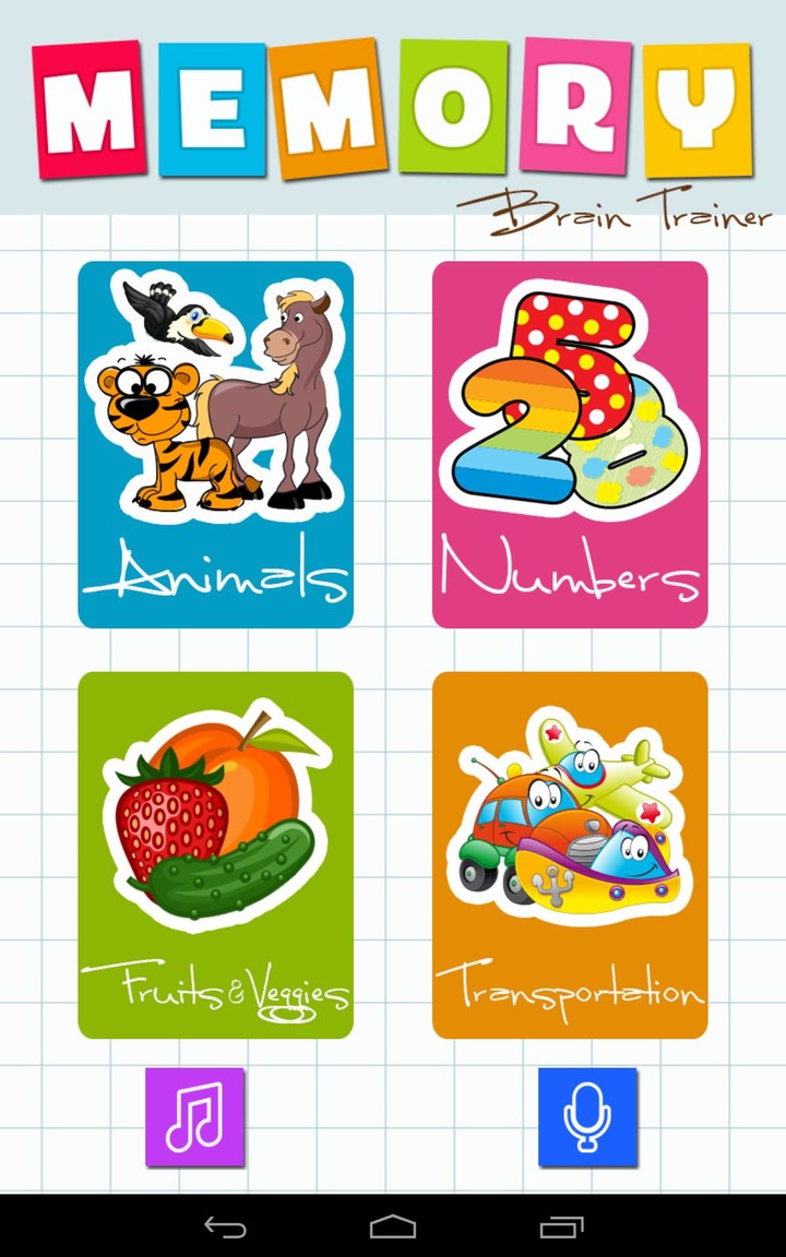 Memory Game: Animals, Fruits, _playmods.net