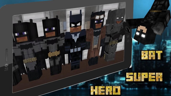 Bat Superhero Mod Skins Addon_playmods.net