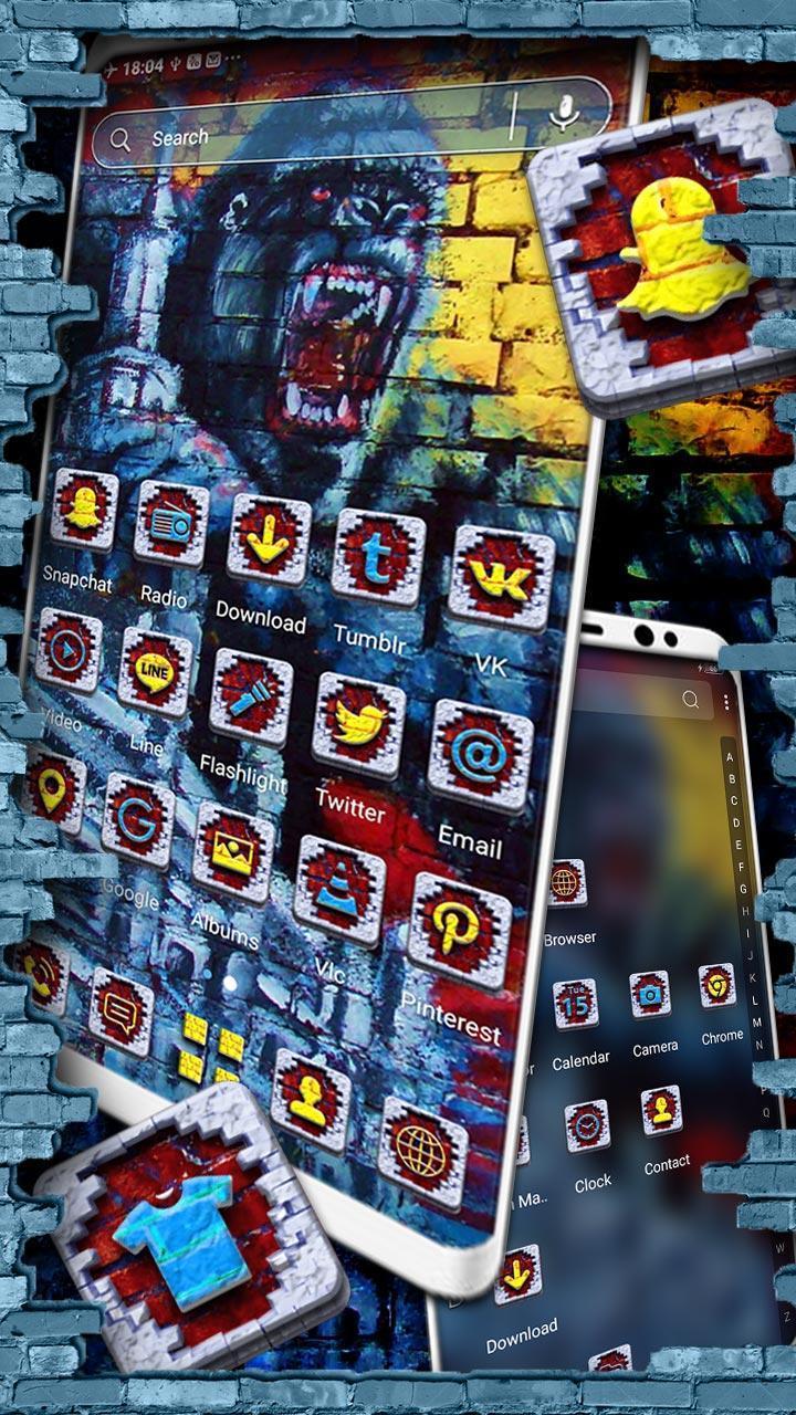 Gorilla Graffiti Theme_playmods.net