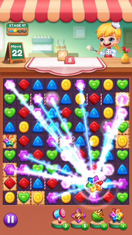 Sweet Candy Pop Match 3 Puzzle_playmods.net