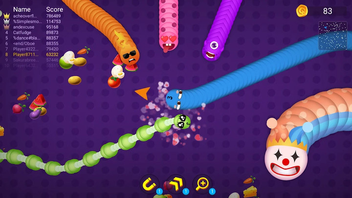 Snake Battle: Worm Snake Game(No Ads) screenshot image 2_playmods.net