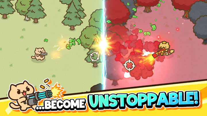 Idle Cat Gunner: Shooter RPG(Unlimited Money) screenshot image 2_playmods.net