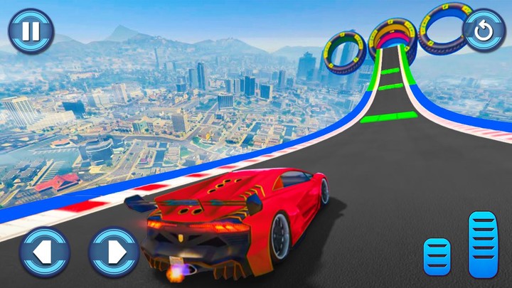 GT Car Race 3D : Mega Ramps_playmods.net