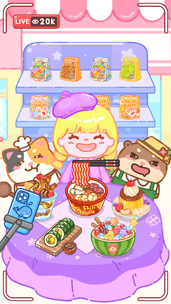 Mukbang ASMR Livestream Party(Unlimited Currency) screenshot image 5_playmods.net