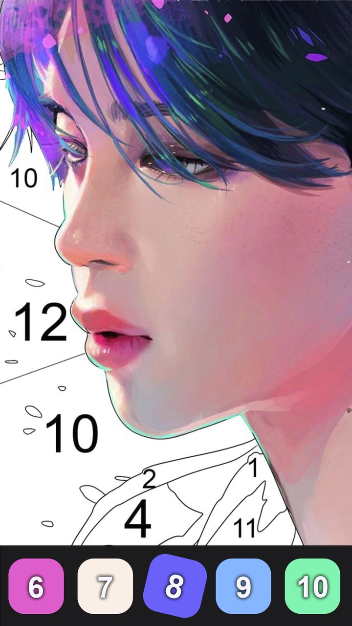 Kpop Paint by Numbers BT21_playmods.net