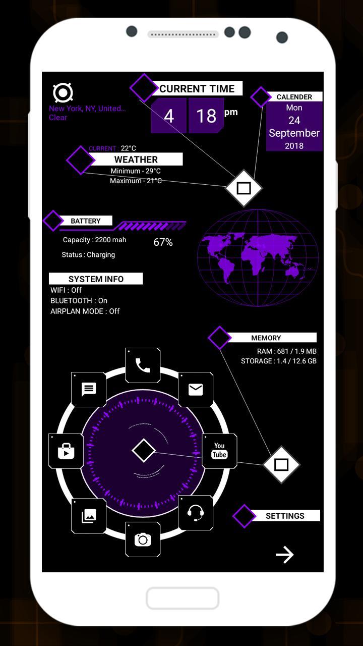 Modern Launcher 2022 - AppLock_playmods.net