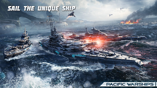 Pacific Warships: Naval PvP(mod bullets) screenshot image 3_playmods.net