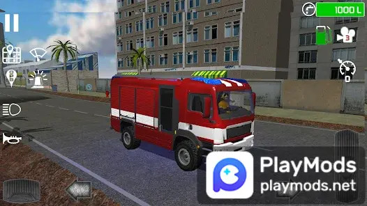 Fire Engine Simulator(Unlimited Money) screenshot image 1_playmods.net