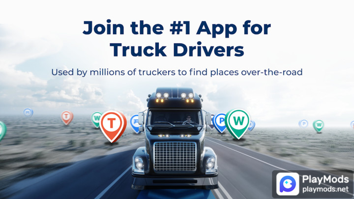Trucker Path: Truck GPS & Fuel(Premium Unlocked) screenshot image 1_playmods.net