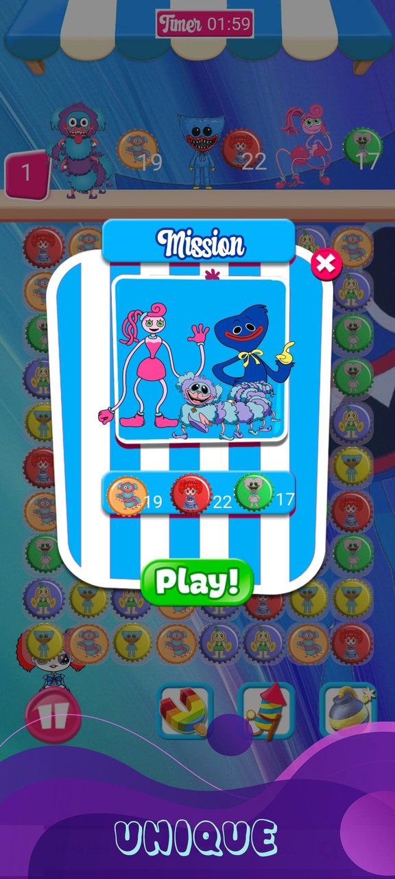 Poppy Huggy Mommy Tile Match_playmods.net