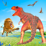 Lion vs Dinosaur Battle Game_playmods.net