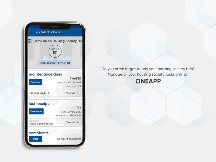 oneapp - For Society Management & Online ordering_playmods.net