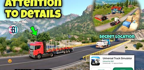 Universal Truck Simulator New Update - New Secret Locations - playmods.net